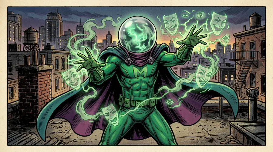 Misterio, villano que crea ilusiones